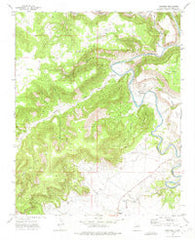 Sabinoso New Mexico Historical topographic map, 1:24000 scale, 7.5 X 7.5 Minute, Year 1972