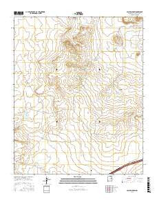 Sacaton Draw New Mexico Current topographic map, 1:24000 scale, 7.5 X 7.5 Minute, Year 2017