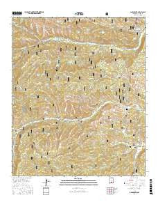 Sacramento New Mexico Current topographic map, 1:24000 scale, 7.5 X 7.5 Minute, Year 2017