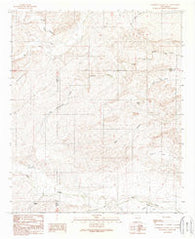Sagebrush Valley East New Mexico Historical topographic map, 1:24000 scale, 7.5 X 7.5 Minute, Year 1989