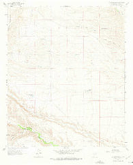 Saladone Tank New Mexico Historical topographic map, 1:24000 scale, 7.5 X 7.5 Minute, Year 1961