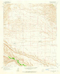 Saladone Tank New Mexico Historical topographic map, 1:24000 scale, 7.5 X 7.5 Minute, Year 1961