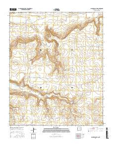 Salazar Canyon New Mexico Current topographic map, 1:24000 scale, 7.5 X 7.5 Minute, Year 2017