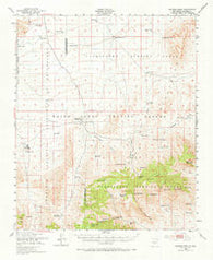 Salinas Peak New Mexico Historical topographic map, 1:62500 scale, 15 X 15 Minute, Year 1948