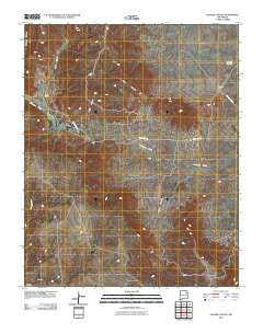 Salitre Canyon New Mexico Historical topographic map, 1:24000 scale, 7.5 X 7.5 Minute, Year 2010