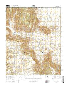 Salitre Canyon New Mexico Current topographic map, 1:24000 scale, 7.5 X 7.5 Minute, Year 2017