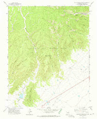 Saltpeter Mountain New Mexico Historical topographic map, 1:24000 scale, 7.5 X 7.5 Minute, Year 1971