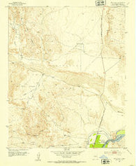 San Anacia New Mexico Historical topographic map, 1:24000 scale, 7.5 X 7.5 Minute, Year 1952