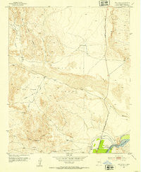San Anacia New Mexico Historical topographic map, 1:24000 scale, 7.5 X 7.5 Minute, Year 1952