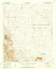 San Diego Mountain New Mexico Historical topographic map, 1:62500 scale, 15 X 15 Minute, Year 1948