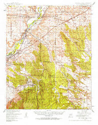San Felipe Pueblo New Mexico Historical topographic map, 1:62500 scale, 15 X 15 Minute, Year 1954