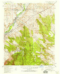 San Felipe Pueblo New Mexico Historical topographic map, 1:62500 scale, 15 X 15 Minute, Year 1954