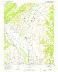 San Juan Pueblo New Mexico Historical topographic map, 1:24000 scale, 7.5 X 7.5 Minute, Year 1953