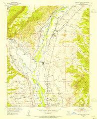San Juan Pueblo New Mexico Historical topographic map, 1:24000 scale, 7.5 X 7.5 Minute, Year 1953