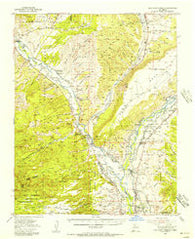 San Juan Pueblo New Mexico Historical topographic map, 1:62500 scale, 15 X 15 Minute, Year 1953
