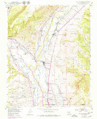 San Juan Pueblo New Mexico Historical topographic map, 1:24000 scale, 7.5 X 7.5 Minute, Year 1953