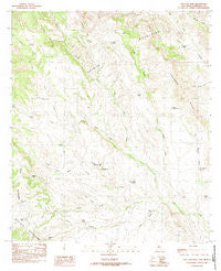 San Luis Pass New Mexico Historical topographic map, 1:24000 scale, 7.5 X 7.5 Minute, Year 1982