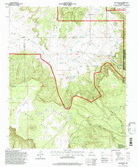 San Mateo New Mexico Historical topographic map, 1:24000 scale, 7.5 X 7.5 Minute, Year 1995