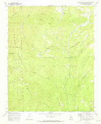 San Miguel Mountain New Mexico Historical topographic map, 1:24000 scale, 7.5 X 7.5 Minute, Year 1970