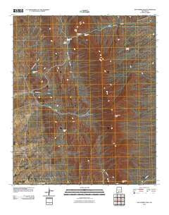 San Andres Peak New Mexico Historical topographic map, 1:24000 scale, 7.5 X 7.5 Minute, Year 2010