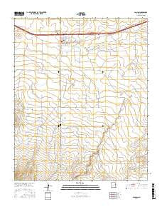 San Jon New Mexico Current topographic map, 1:24000 scale, 7.5 X 7.5 Minute, Year 2017