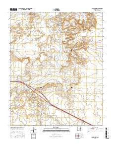 San Jon NW New Mexico Current topographic map, 1:24000 scale, 7.5 X 7.5 Minute, Year 2017