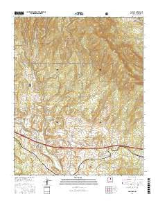 San Jose New Mexico Current topographic map, 1:24000 scale, 7.5 X 7.5 Minute, Year 2017