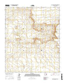 San Juan Mesa West New Mexico Current topographic map, 1:24000 scale, 7.5 X 7.5 Minute, Year 2017