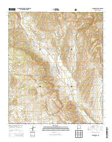 San Lorenzo New Mexico Current topographic map, 1:24000 scale, 7.5 X 7.5 Minute, Year 2013