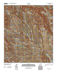 San Luis Pass New Mexico Historical topographic map, 1:24000 scale, 7.5 X 7.5 Minute, Year 2010