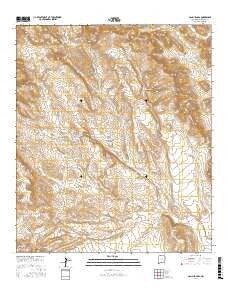 San Luis Pass New Mexico Current topographic map, 1:24000 scale, 7.5 X 7.5 Minute, Year 2017