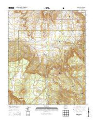 San Mateo New Mexico Current topographic map, 1:24000 scale, 7.5 X 7.5 Minute, Year 2013