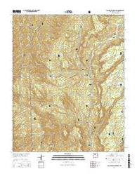 San Miguel Mountain New Mexico Current topographic map, 1:24000 scale, 7.5 X 7.5 Minute, Year 2017