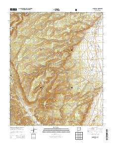 San Rafael New Mexico Current topographic map, 1:24000 scale, 7.5 X 7.5 Minute, Year 2013