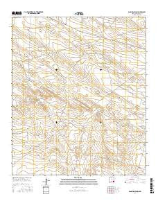 San Simon Ranch New Mexico Current topographic map, 1:24000 scale, 7.5 X 7.5 Minute, Year 2017