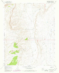 Sand Spring New Mexico Historical topographic map, 1:24000 scale, 7.5 X 7.5 Minute, Year 1966