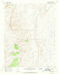 Sand Spring New Mexico Historical topographic map, 1:24000 scale, 7.5 X 7.5 Minute, Year 1966