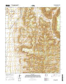 Sand Canyon New Mexico Current topographic map, 1:24000 scale, 7.5 X 7.5 Minute, Year 2017
