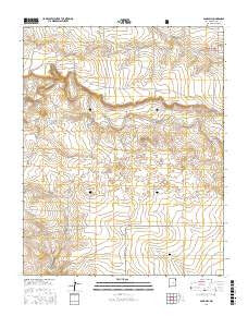 Sand Hill New Mexico Current topographic map, 1:24000 scale, 7.5 X 7.5 Minute, Year 2017