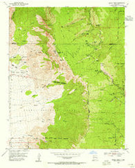 Sandia Crest New Mexico Historical topographic map, 1:24000 scale, 7.5 X 7.5 Minute, Year 1954