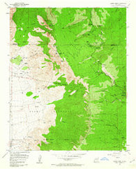 Sandia Crest New Mexico Historical topographic map, 1:24000 scale, 7.5 X 7.5 Minute, Year 1961
