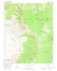 Sandia Crest New Mexico Historical topographic map, 1:24000 scale, 7.5 X 7.5 Minute, Year 1961