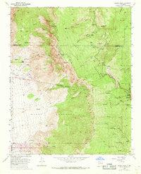Sandia Crest New Mexico Historical topographic map, 1:24000 scale, 7.5 X 7.5 Minute, Year 1961