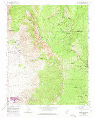 Sandia Crest New Mexico Historical topographic map, 1:24000 scale, 7.5 X 7.5 Minute, Year 1961