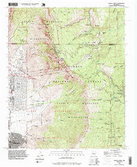 Sandia Crest New Mexico Historical topographic map, 1:24000 scale, 7.5 X 7.5 Minute, Year 1990