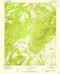 Sandia Park New Mexico Historical topographic map, 1:24000 scale, 7.5 X 7.5 Minute, Year 1954