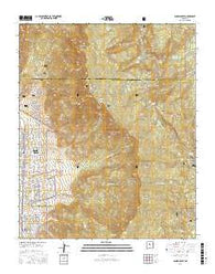 Sandia Crest New Mexico Current topographic map, 1:24000 scale, 7.5 X 7.5 Minute, Year 2017