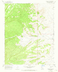 Sanostee West New Mexico Historical topographic map, 1:24000 scale, 7.5 X 7.5 Minute, Year 1966