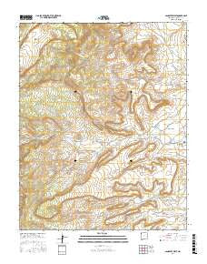 Sanostee West New Mexico Current topographic map, 1:24000 scale, 7.5 X 7.5 Minute, Year 2017