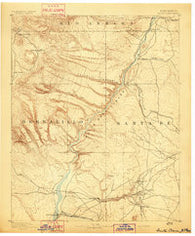 Santa Clara New Mexico Historical topographic map, 1:125000 scale, 30 X 30 Minute, Year 1892